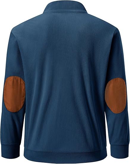 Men's Casual Long Sleeve Stand Collar Pullover Sweatshirts With Pocket-Comfort & Reliable