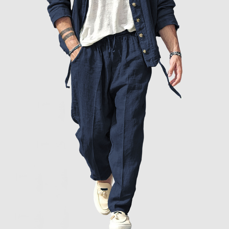 Men's Casual Everyday Cotton Linen Trousers-Comfort & Reliable