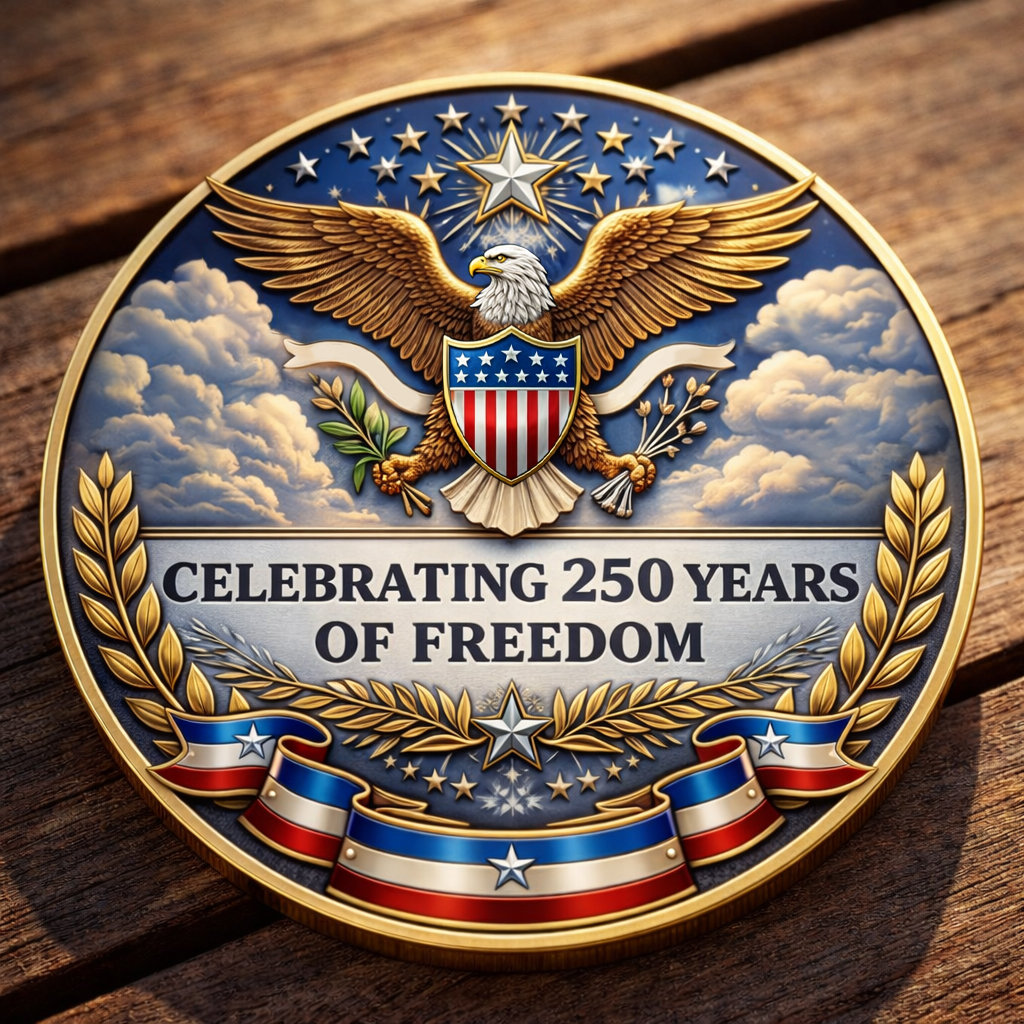 🏆Flash Sale 60% OFF - U.S 250th Anniversary Patriotic Commemorative Coin-Comfort & Reliable