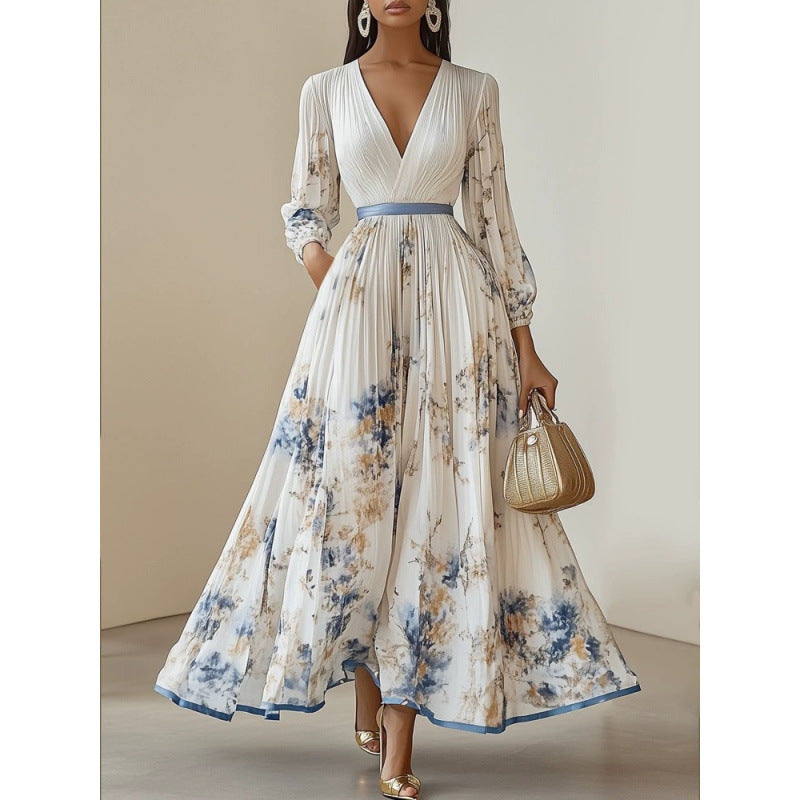 Charmaine Elegant Pleated Dress