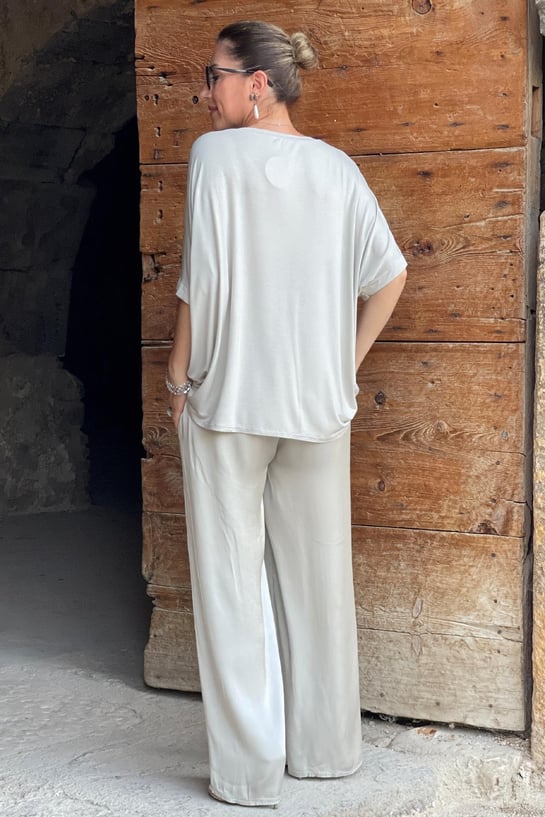 V-neck Satin Two-piece Suit(UK SIZE)-Comfort & Reliable