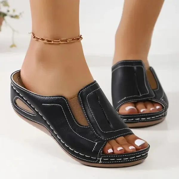 📢🔥 Clearance UP TO 40% OFF Comfortable Orthopedic Flat Sandals for Women!-Comfort & Reliable