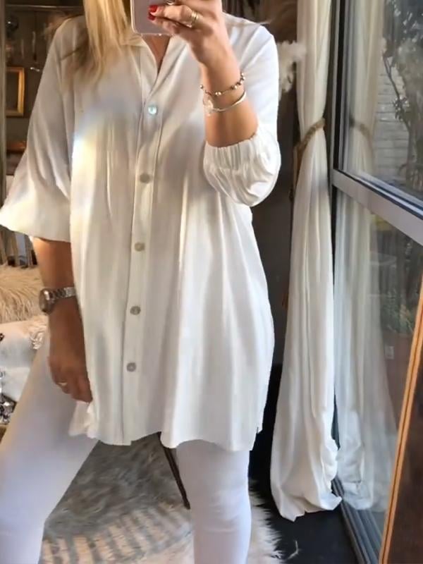 Fashion plain women's shirt tops-Comfort & Reliable