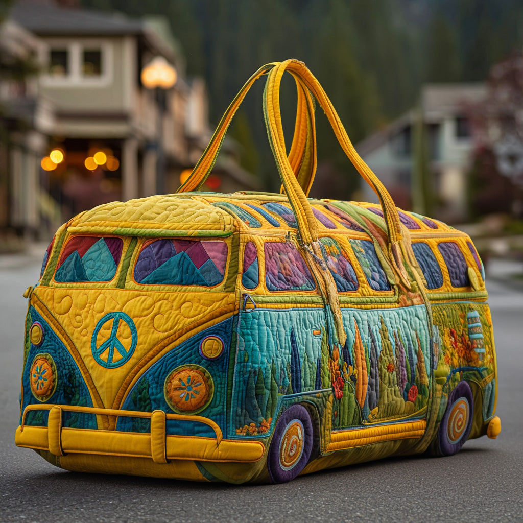 Hippie Van Quilted Duffle Bag GFTOYC41-Comfort & Reliable