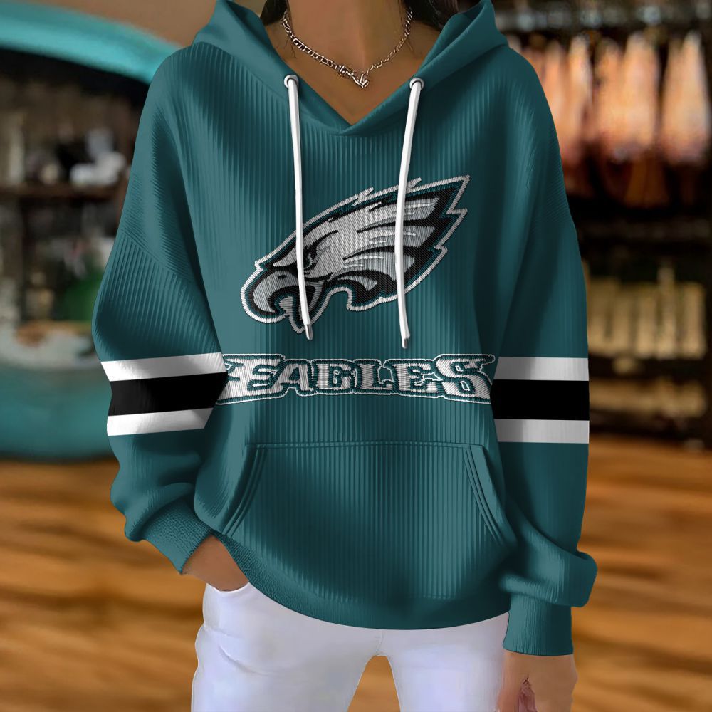 Women's American Sports Graphic Print Casual Hoodie