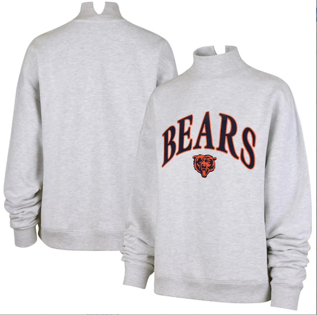 Unisex Embroidered High Neck Long Sleeve Sweatshirt