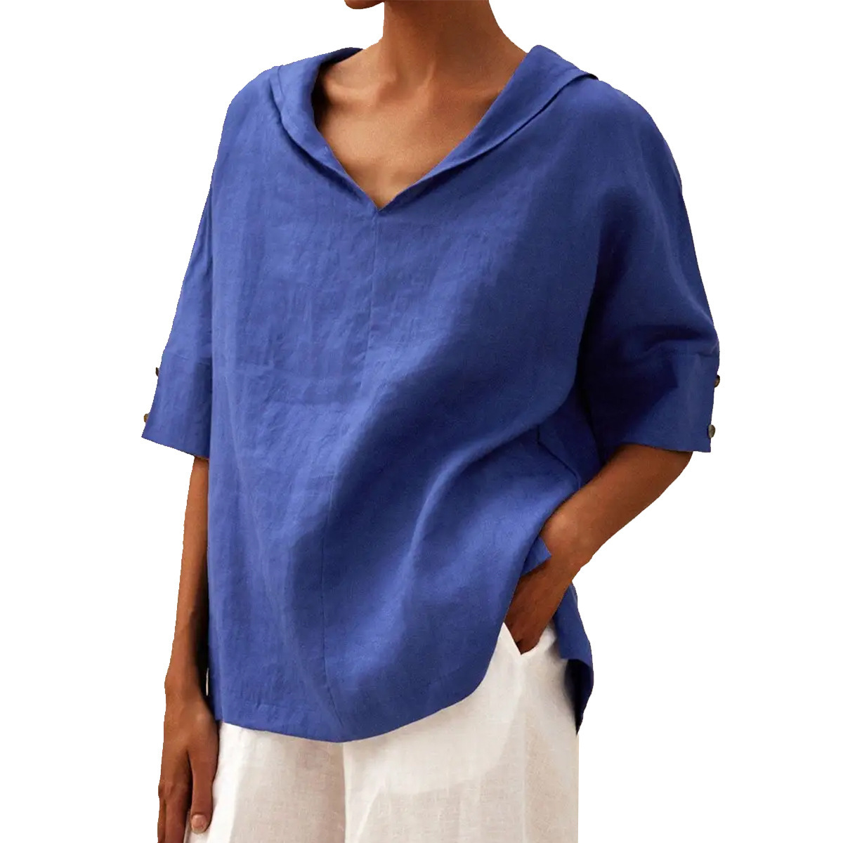 SAOIRSE - LINEN BLOUSE-Comfort & Reliable