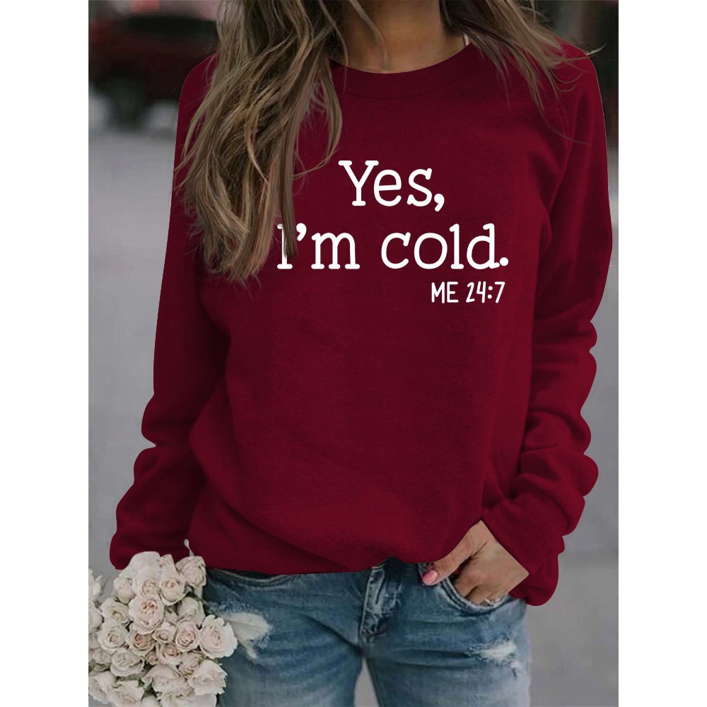 Women's Crewneck Pullover Long Sleeve Sweatshirt