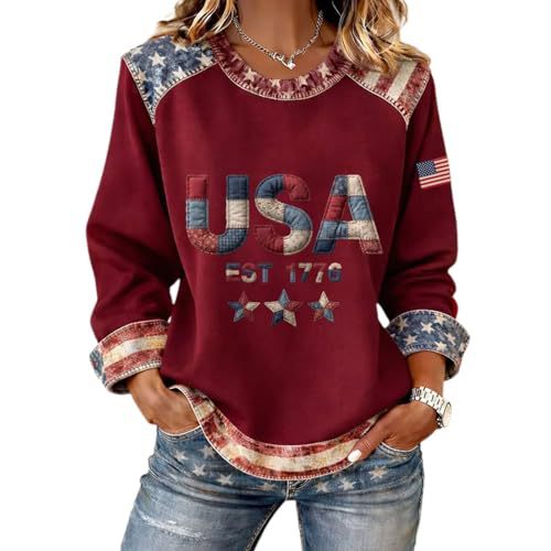 Women's American Eagle Print Crewneck Sweatshirt