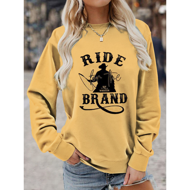 3D Print Crewneck Pullover Hoodie Women's Casual Sweatshirt