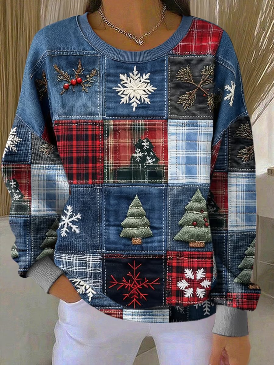 Christmas Pullover Women's Sweatshirt Oversized Crewneck