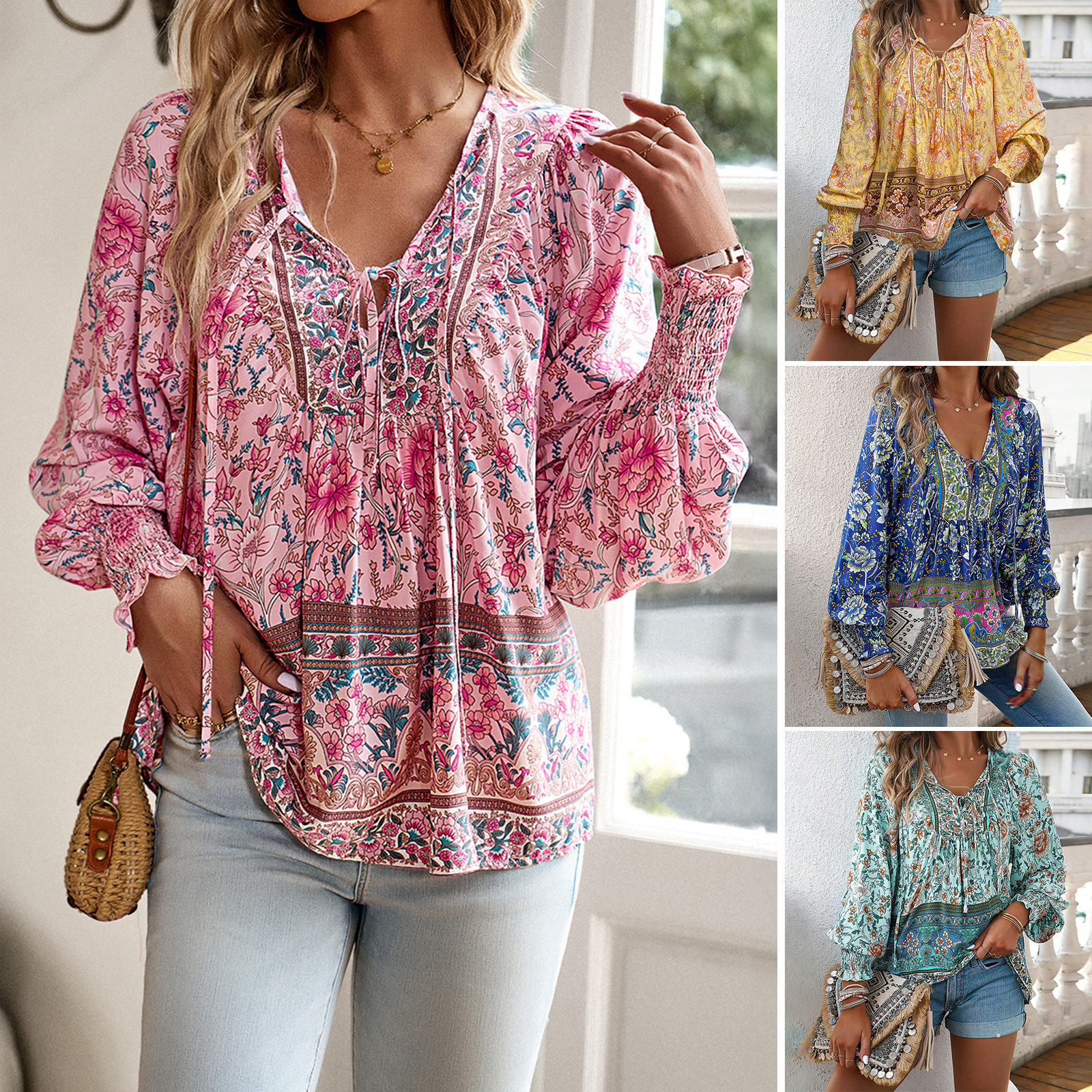 Orthorecover™Elegant Floral Women's Blouse-Comfort & Reliable