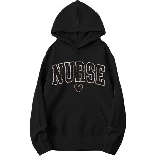 Women's Nurse Heart Print Casual Sweatshirt