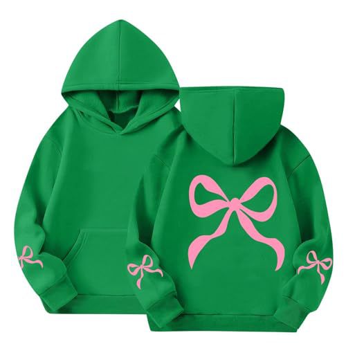 Women's Bow Ribbon Print Hoodie