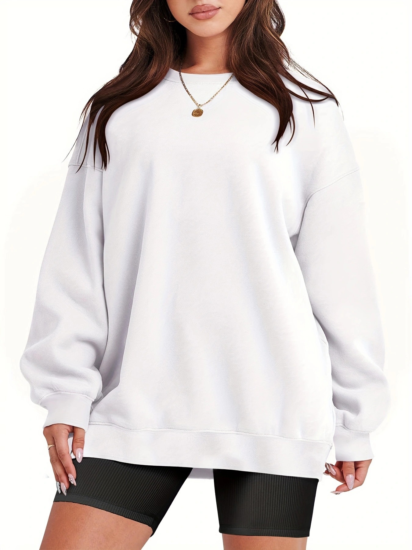 Women's Oversized Loose Crewneck Pullover Sweatshirt Long Sleeve