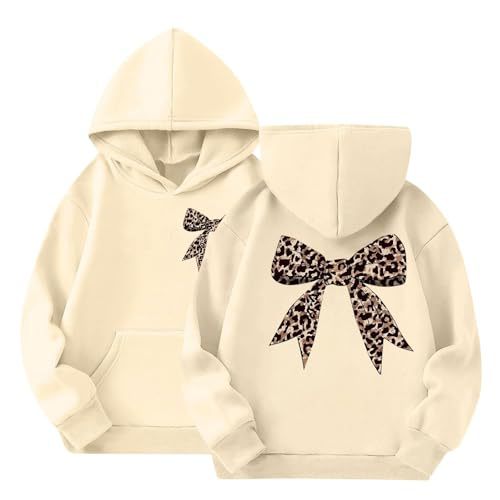 Women's Bow Ribbon Print Hoodie
