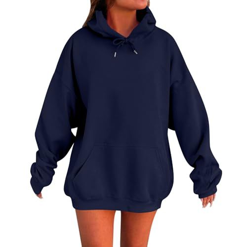 Women's Elegant Print Hoodie Long Sleeve Crew Neck