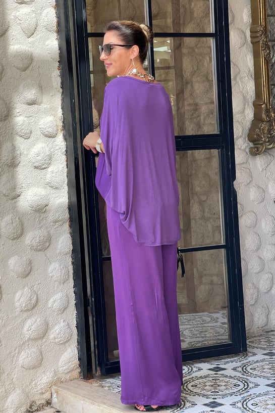 V-neck Satin Two-piece Suit(UK SIZE)-Comfort & Reliable