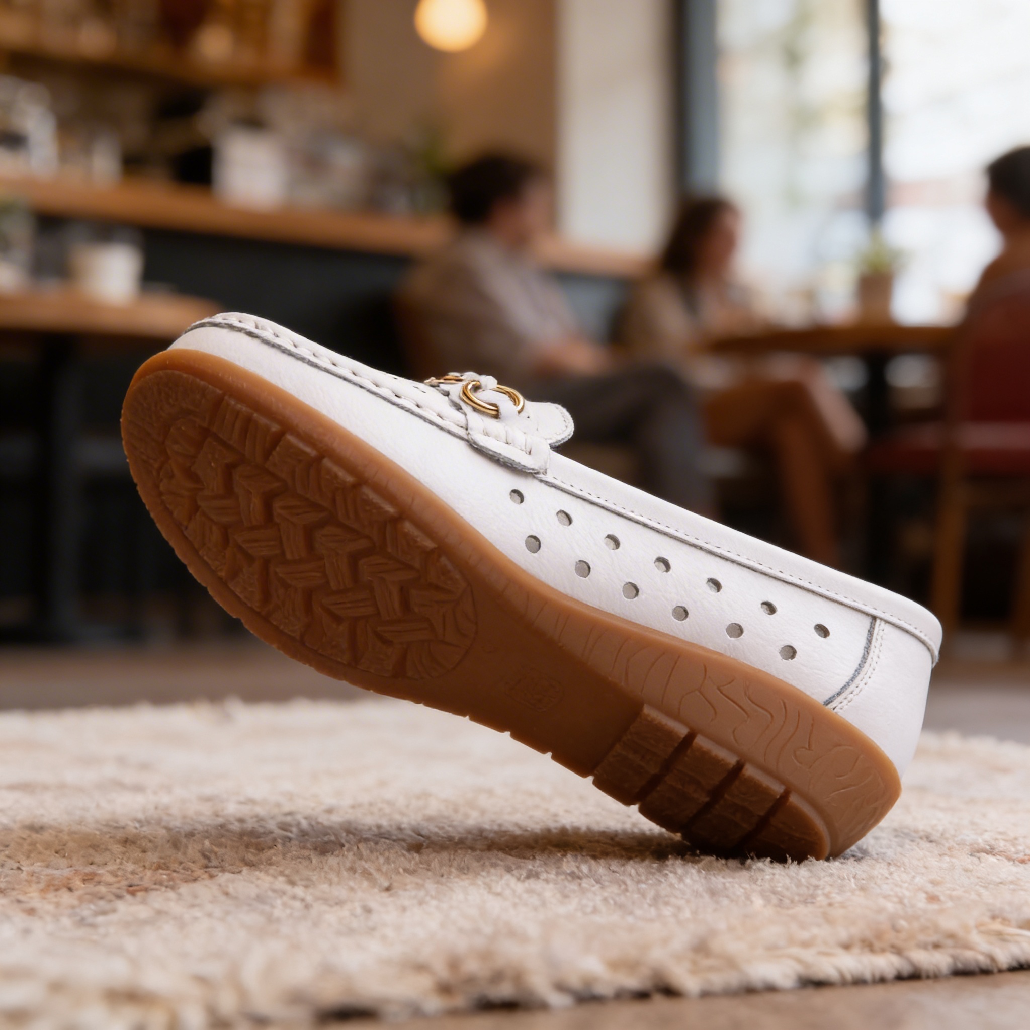 Close-up of premium leather texture