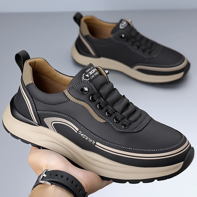 🔥LAST DAY - 50% OFF🛒Men's Comfortable Lightweight Leather Slip-On Orthopaedic Shoes-Comfort & Reliable