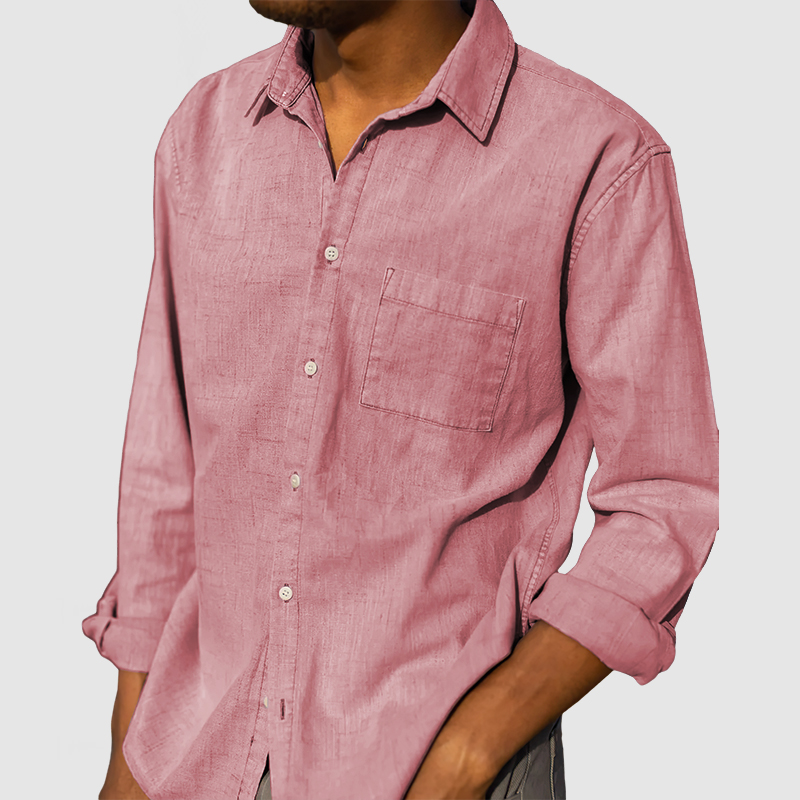 Men's Daily High Quality Cotton Linen Shirt-Comfort & Reliable