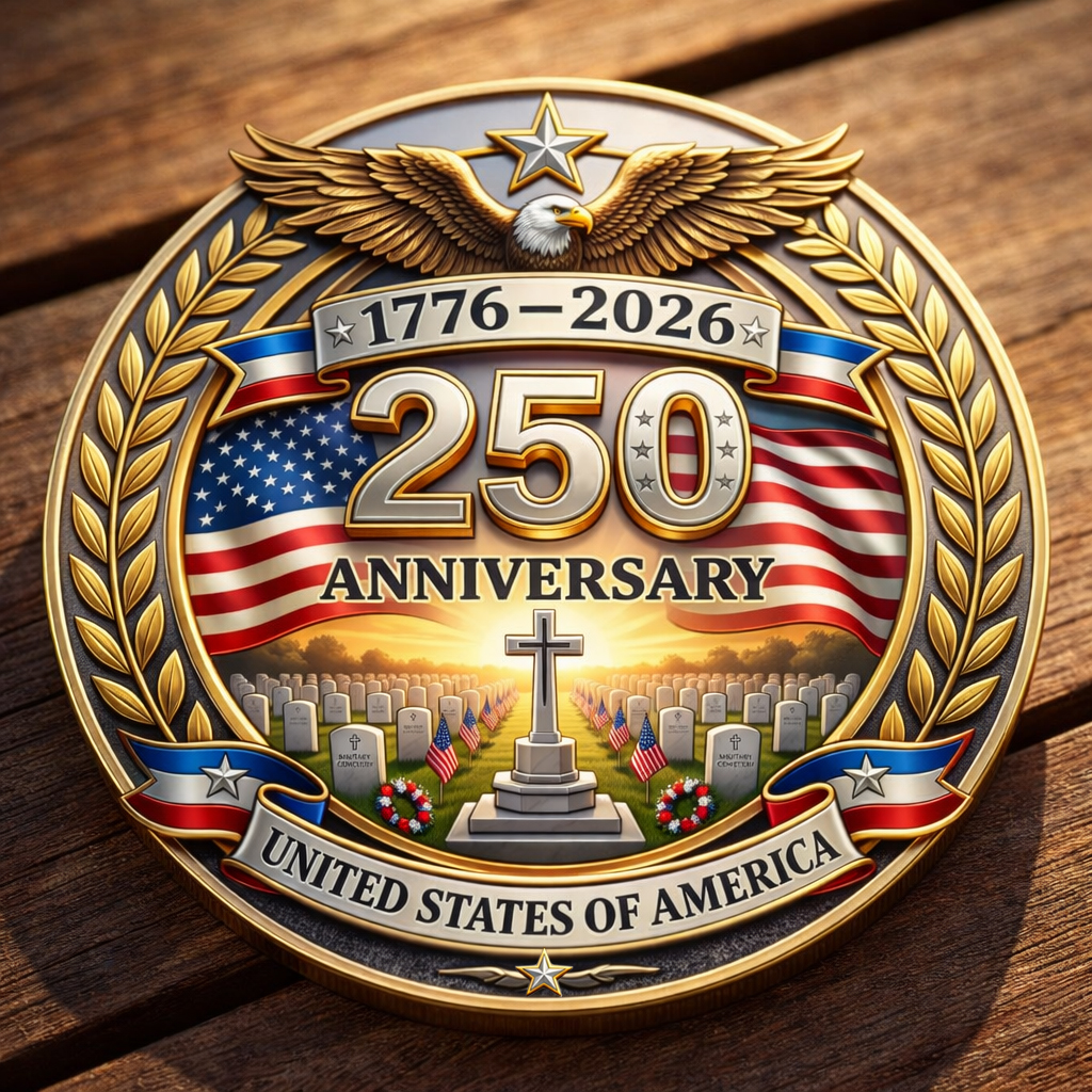 🏆Flash Sale 60% OFF - U.S 250th Anniversary Patriotic Commemorative Coin-Comfort & Reliable
