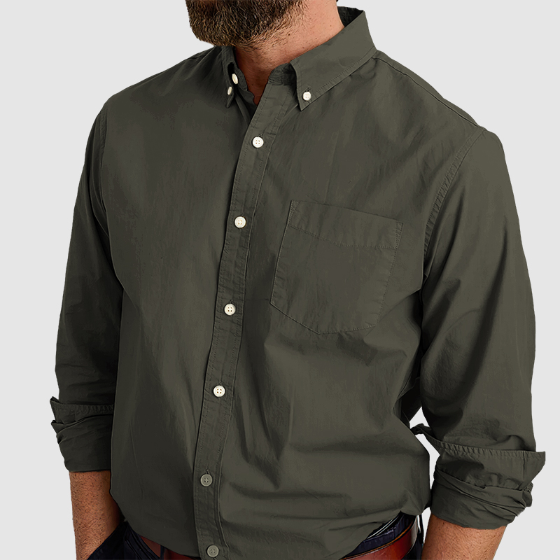 Men's combed cotton anti-wrinkle shirt-Comfort & Reliable