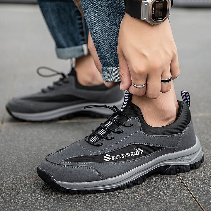 (👨‍⚕️Medical Certification®️) Men's Comfortable Orthopedic Shoes Waterproof Hiking Shoes Sneakers [Effect: Relieves Foot Pain]-Comfort & Reliable