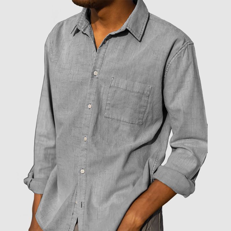 Men's Daily High Quality Cotton Linen Shirt-Comfort & Reliable