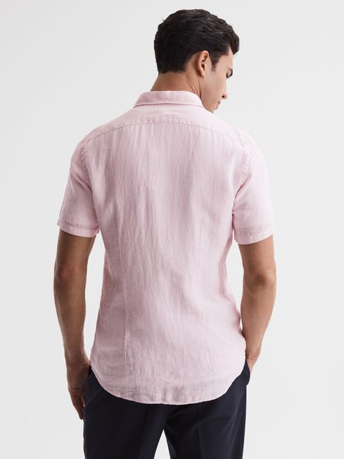 Men's  Cotton Linen Casual Short Sleeve Shirt-Comfort & Reliable