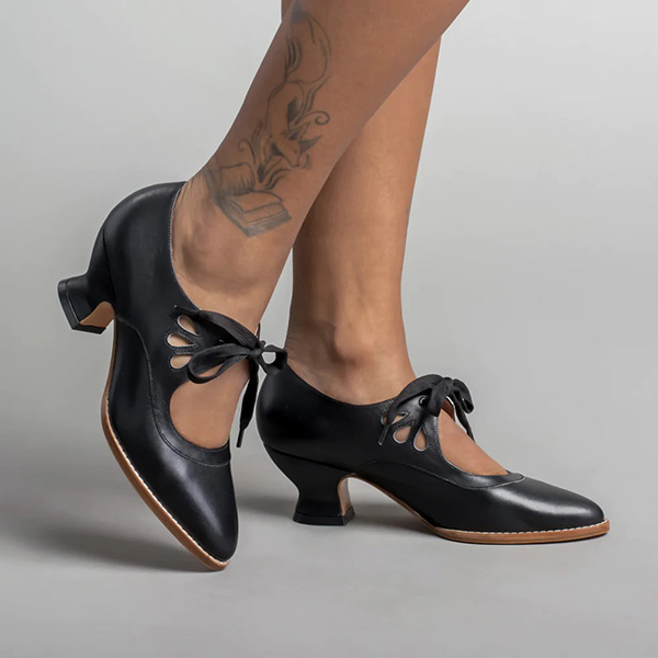 😍Last Day 50% OFF😍-Women's Orthopedic Heel Lace-up Leather Shoes-Comfort & Reliable