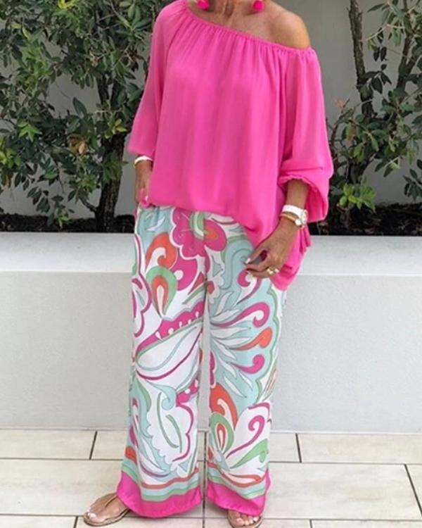 Women's Fashion Loose Cotton And Linen Two-Piece Suit-Comfort & Reliable