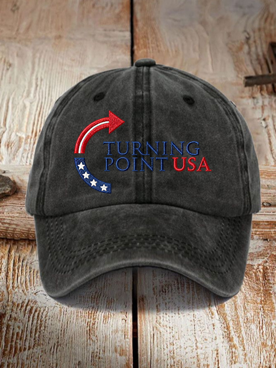 Unisex Charlie Kirk Turning Point USA Trump Commemorative Print Hat-Comfort & Reliable