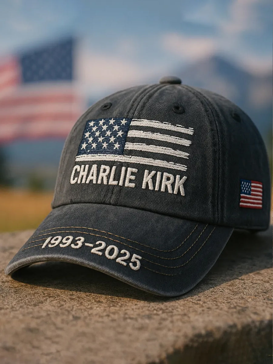 Unisex Freedom Is Not Free R.I.P Charlie Kirk Print Hat-Comfort & Reliable