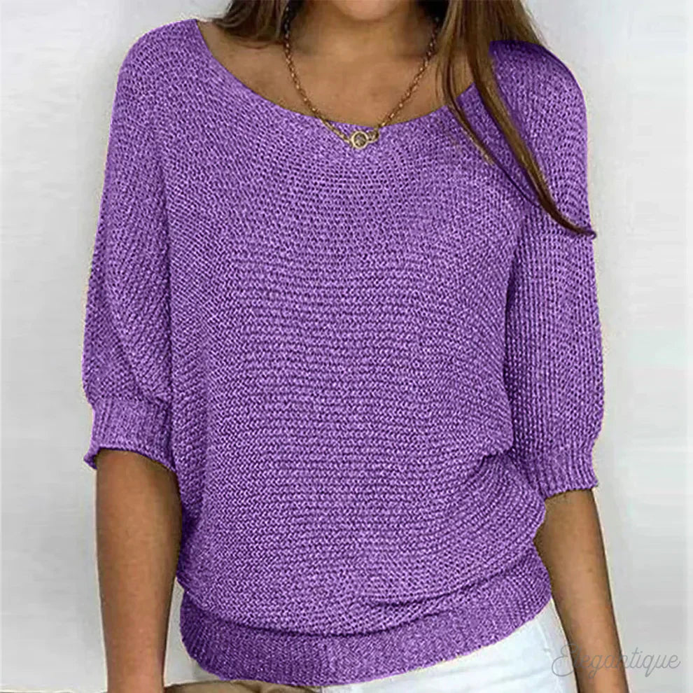 [Bestseller]Relaxed Knit Top-Comfort & Reliable