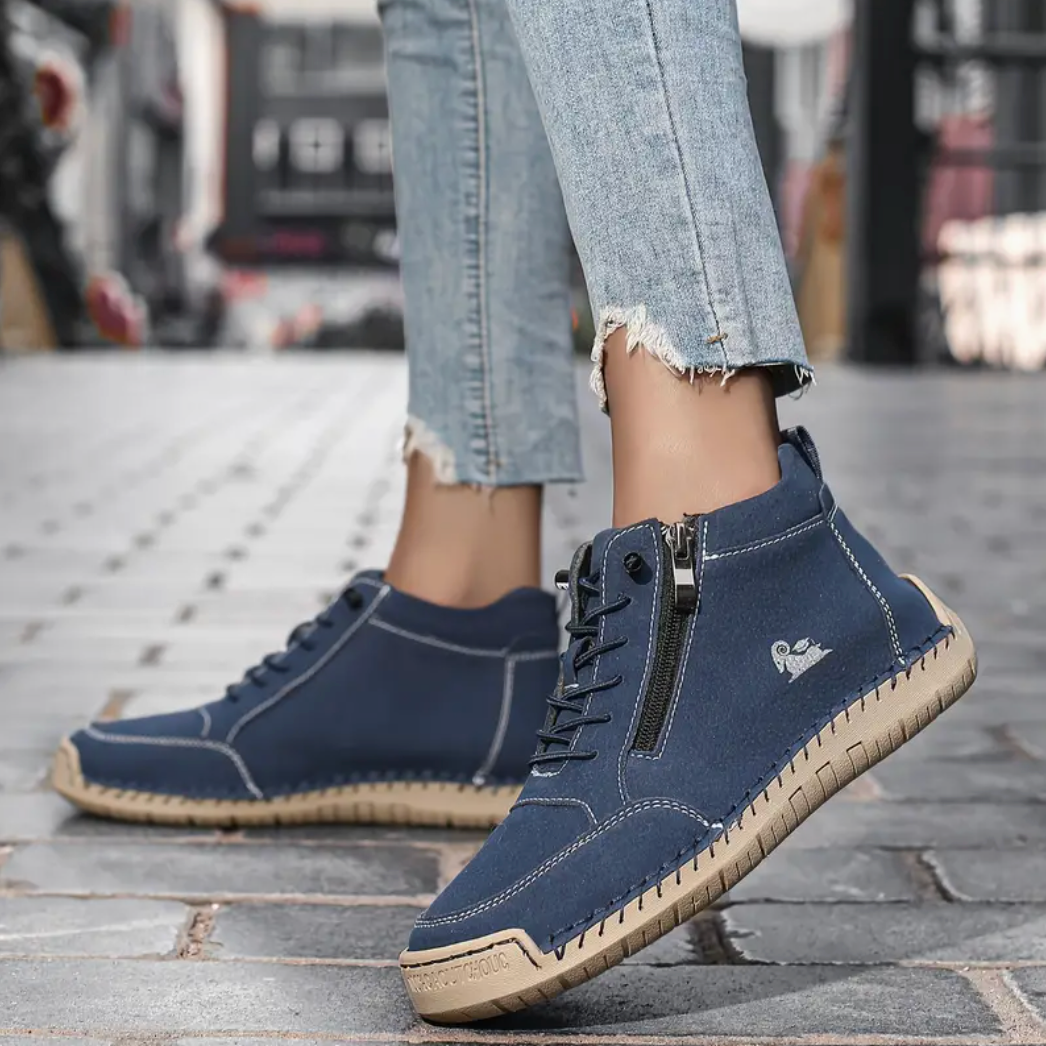 (🔥 50% sleva – Nenechte si ji ujít!) Vybraná obuv z telecí kůže – ortopedické boty – 👞 – odolné, protiskluzové a nepromokavé (podpora klenby, úleva od bolesti, unisex)