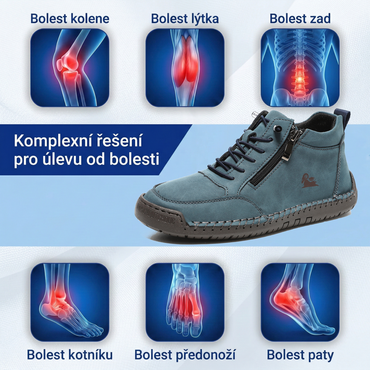 (🔥 50% sleva – Nenechte si ji ujít!) Vybraná obuv z telecí kůže – ortopedické boty – 👞 – odolné, protiskluzové a nepromokavé (podpora klenby, úleva od bolesti, unisex)