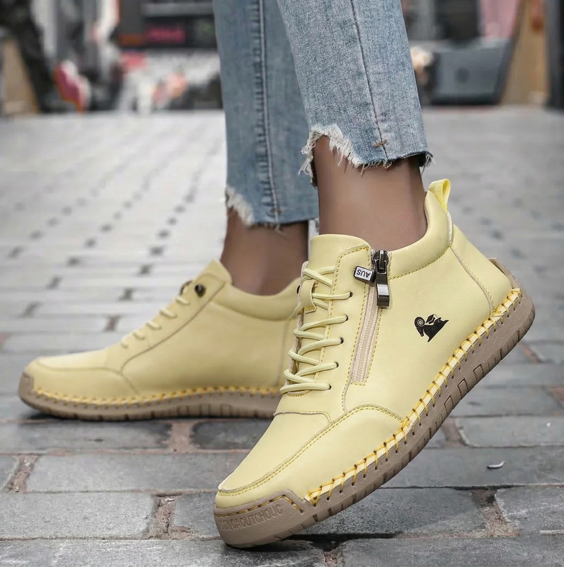 (🔥 50% sleva – Nenechte si ji ujít!) Vybraná obuv z telecí kůže – ortopedické boty – 👞 – odolné, protiskluzové a nepromokavé (podpora klenby, úleva od bolesti, unisex)