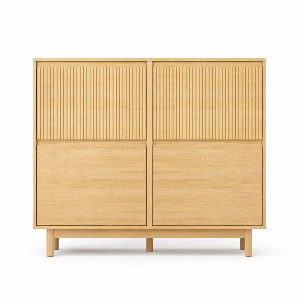 Meuble à chaussures étroit pour entrée avec tiroirs rabattables