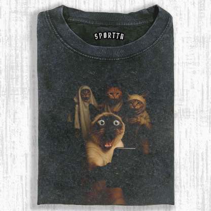 CAT’S THRILLER PARTY SELFIE TEE