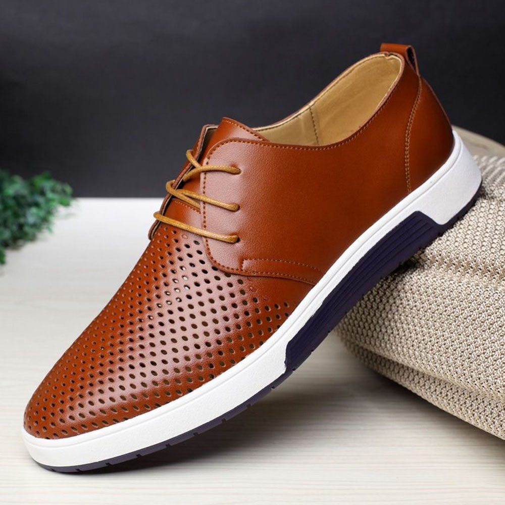 Atmungsaktive Business-Lederschuhe für Herren