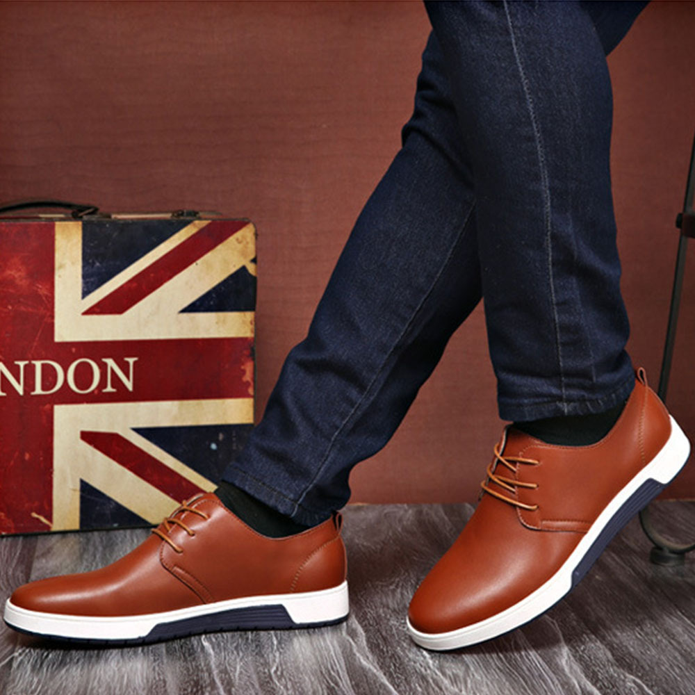 Atmungsaktive Business-Lederschuhe für Herren