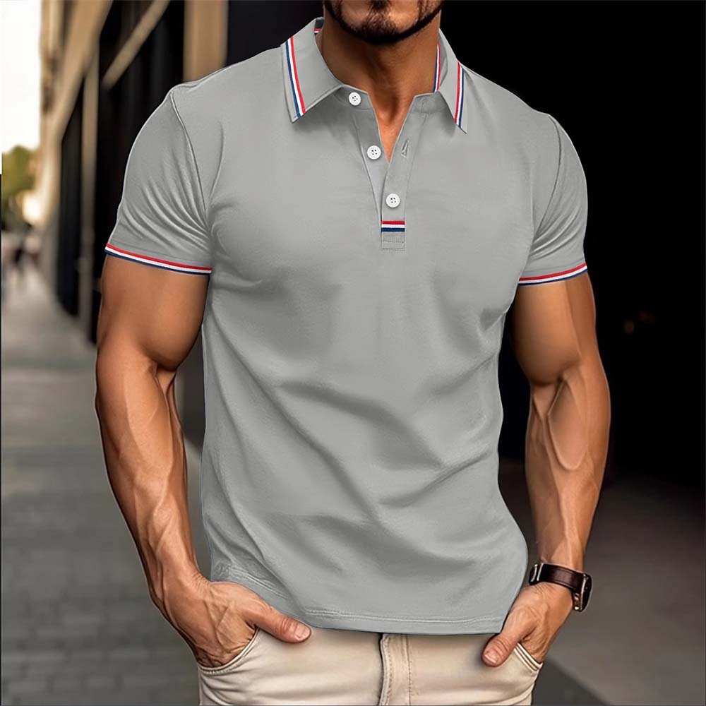 Neues kurzärmliges Revers-Poloshirt für Herren