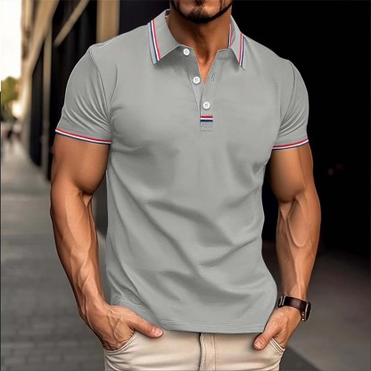 Neues kurzärmliges Revers-Poloshirt für Herren