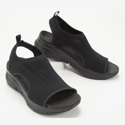  Weiche Fischmaul-Sandalen aus lässigem Sport-Mesh F07