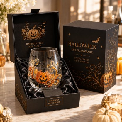 🎃 3D-Halloween-Glaskollektion in Kunsthandwerksqualität | Für magische Halloween-Drinks, auffällige 3D-Details, leuchtende Party-Momente und gemütliches Herbst-Ambiente an der Hausbar