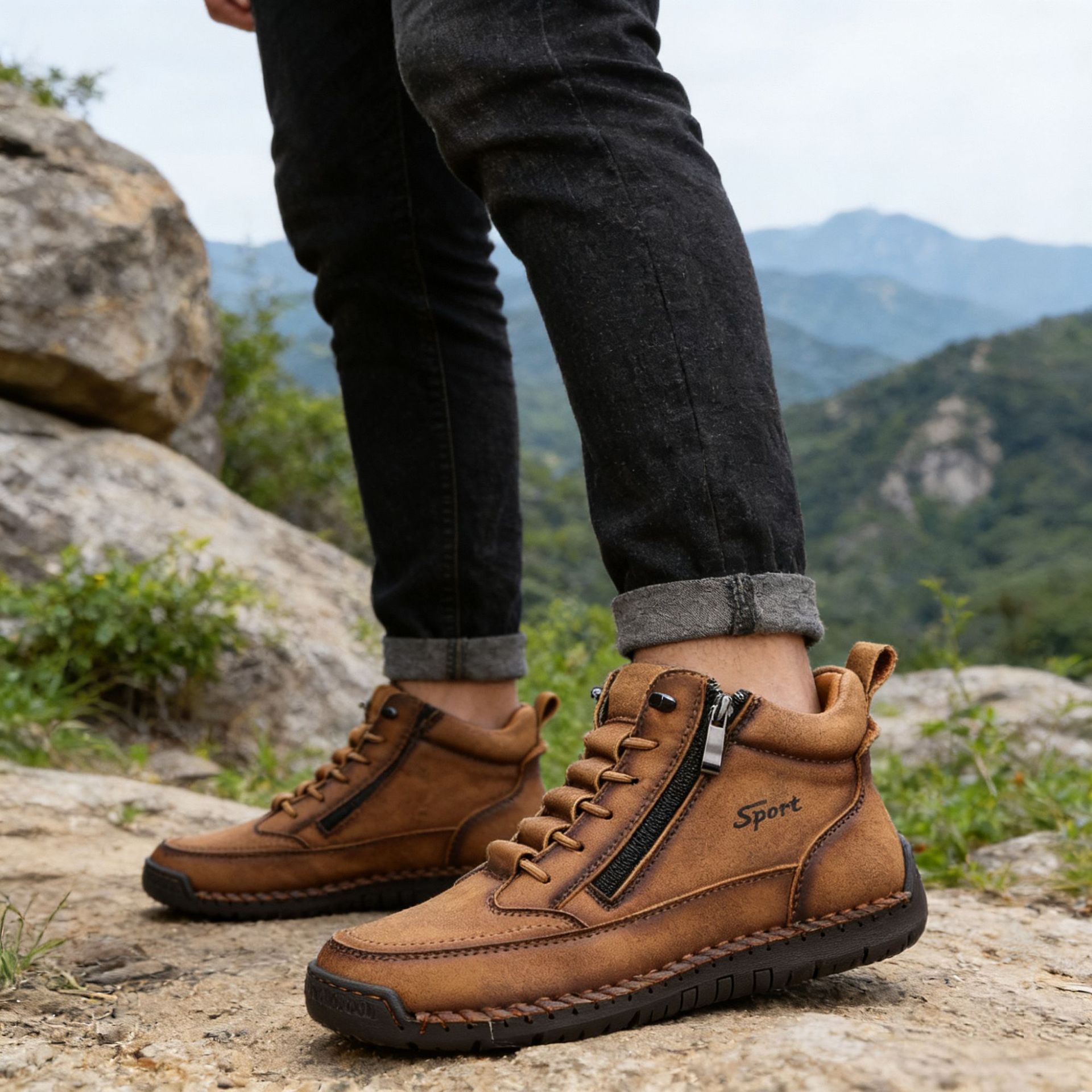 ⏰LETZTER TAG – 70 % RABATT🛒 Herren Wanderschuhe wasserdicht – Orthopädischer Komfort und stabiler Halt