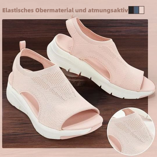  Weiche Fischmaul-Sandalen aus lässigem Sport-Mesh F07