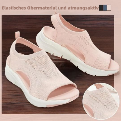  Weiche Fischmaul-Sandalen aus lässigem Sport-Mesh F07