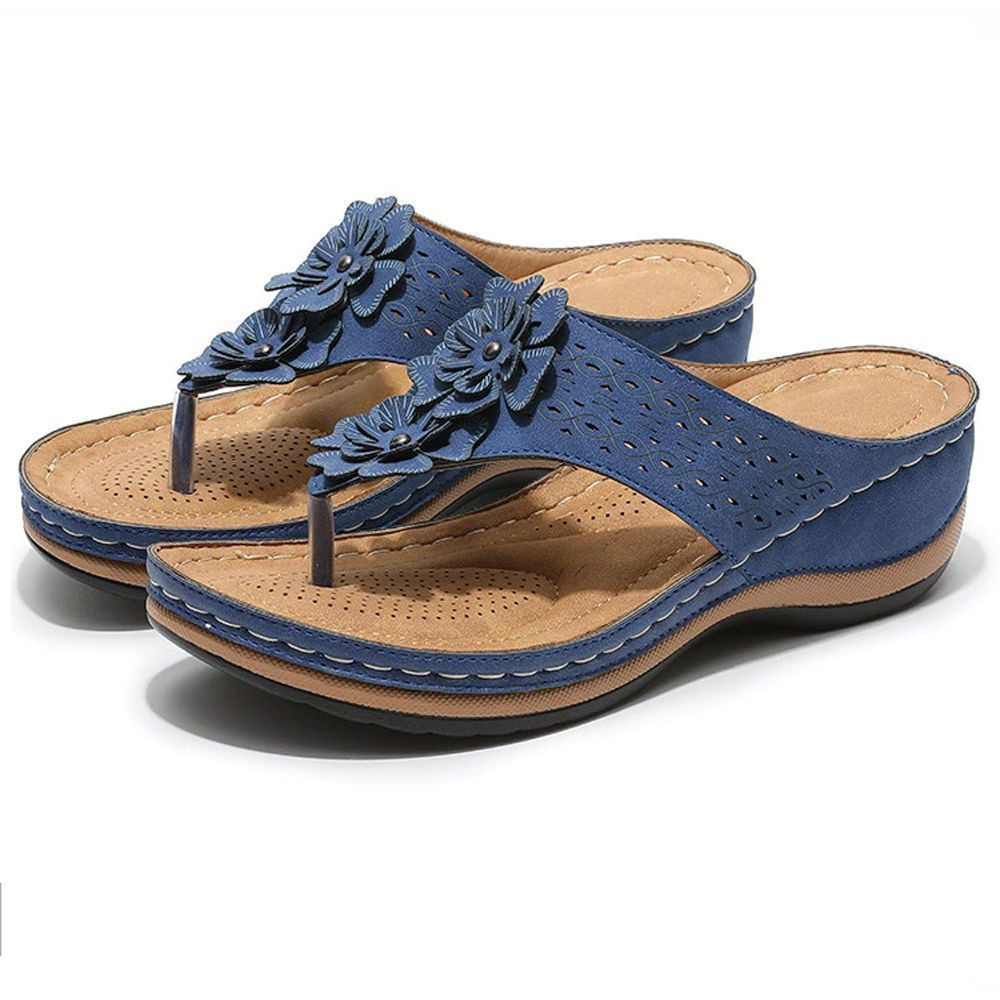Women's Premium Orthopedic Wedge Flower Clip Toe Sandals